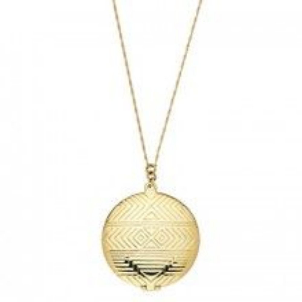 House of Harlow 1960 Medallion Locket Pendant Necklace - Gold